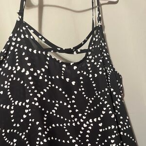 Black with hearts NWOT